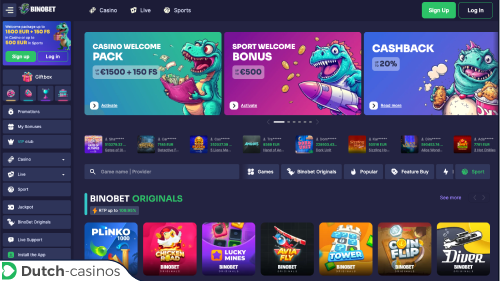 BinoBet Casino kort overzicht