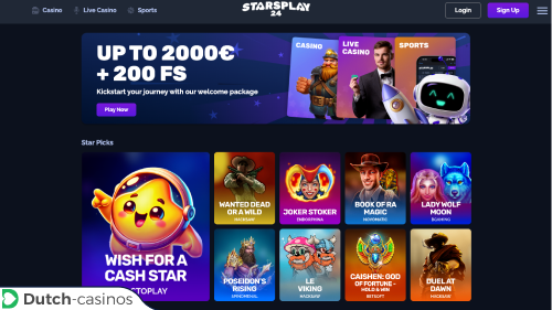 StarsPlay24 Casino kort overzicht