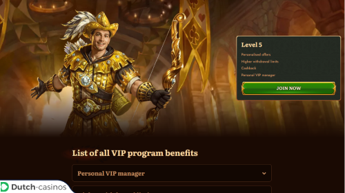 Wild Robin Casino vip-programma