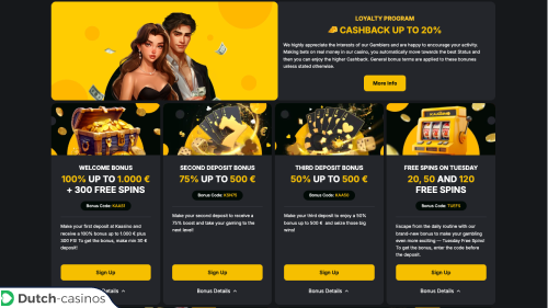 Kaasino Casino bonus code