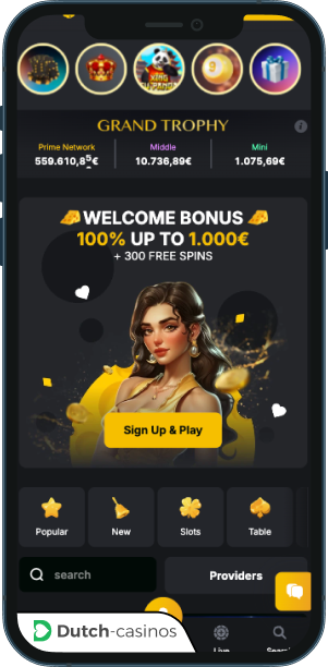 Kaasino Casino mobiele app