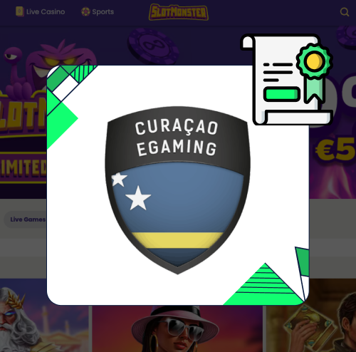 SlotMonster Casino Licenties