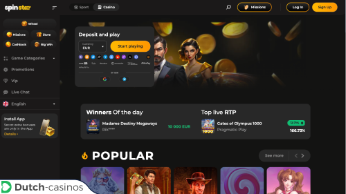SpinStar Casino kort overzicht