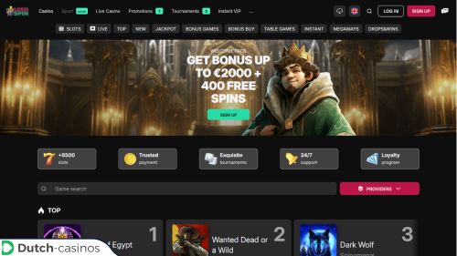 LordSpins Casino breve revisão