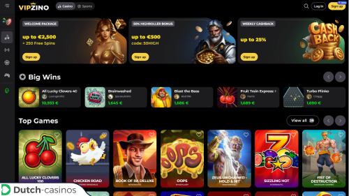 Vipzino Casino breve revisão